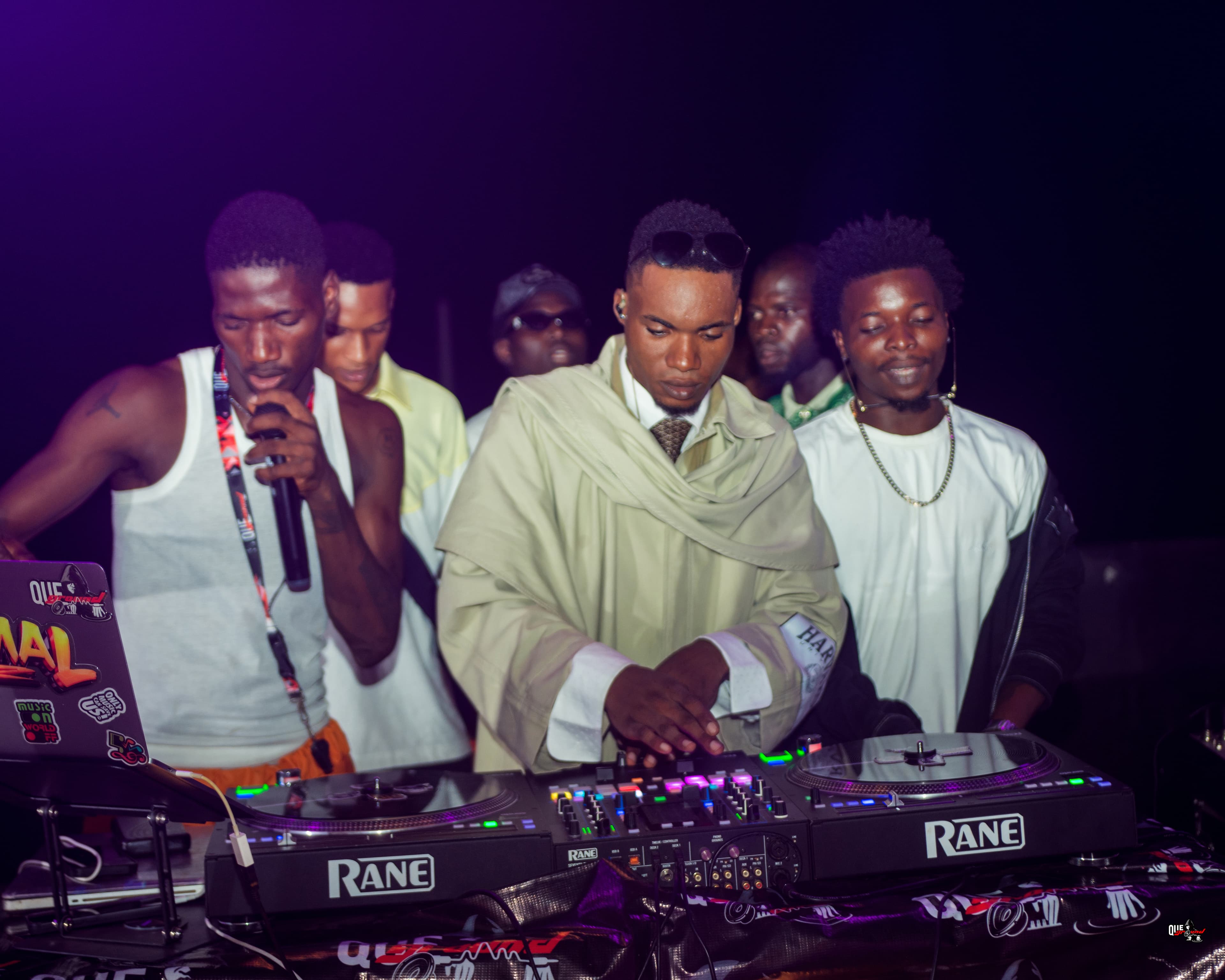 DJ at the RANE decks at Queground